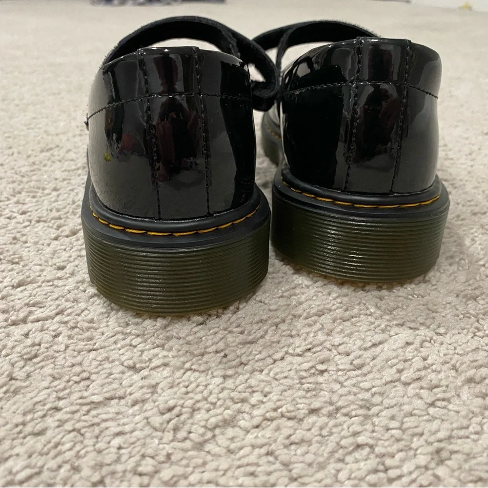 Dr. Martens Black  Glossy Leather Flats - Picture 3 of 6